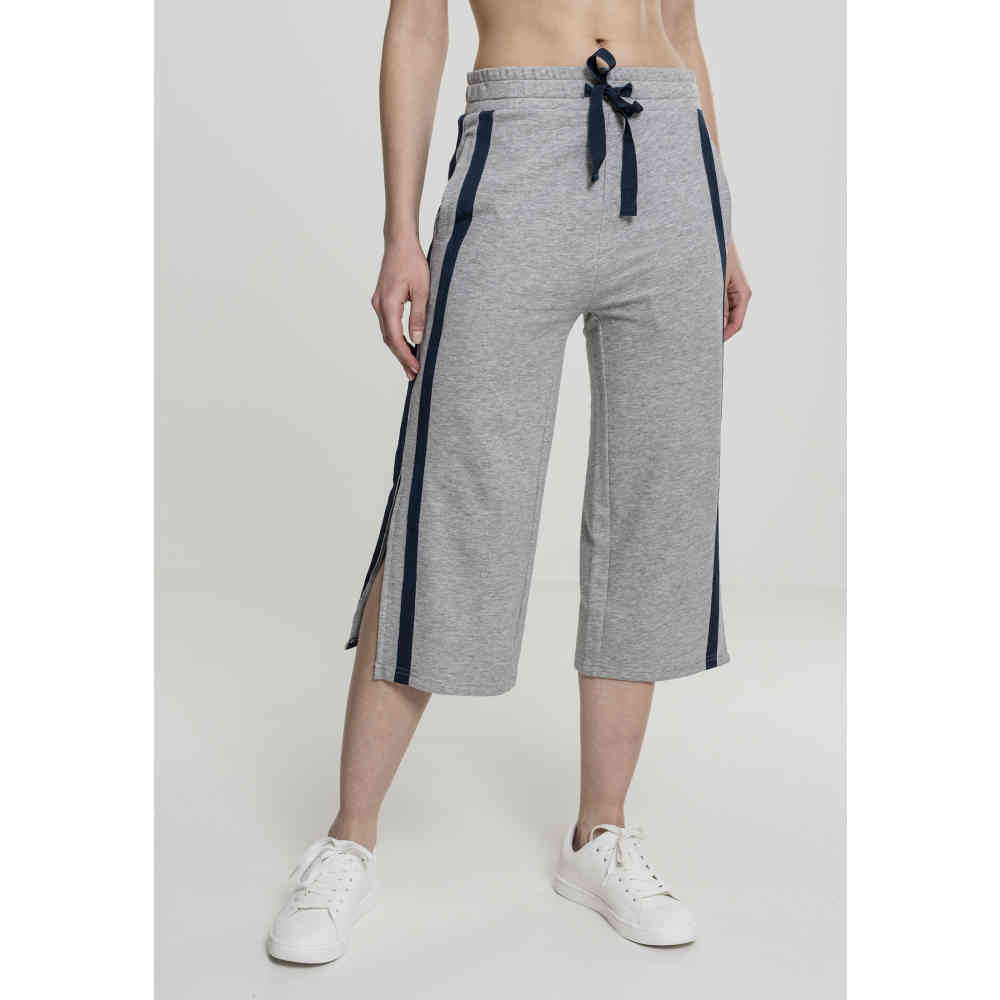 Urban Classics - Terry culotte Pantalon 3/4 - Gris